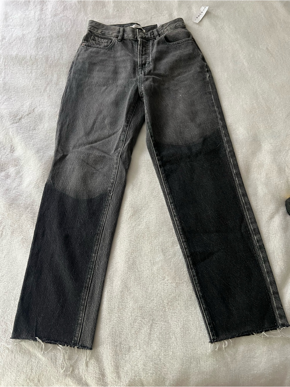 PacSun Women's Two-Tone Black Boot Cut Jeans